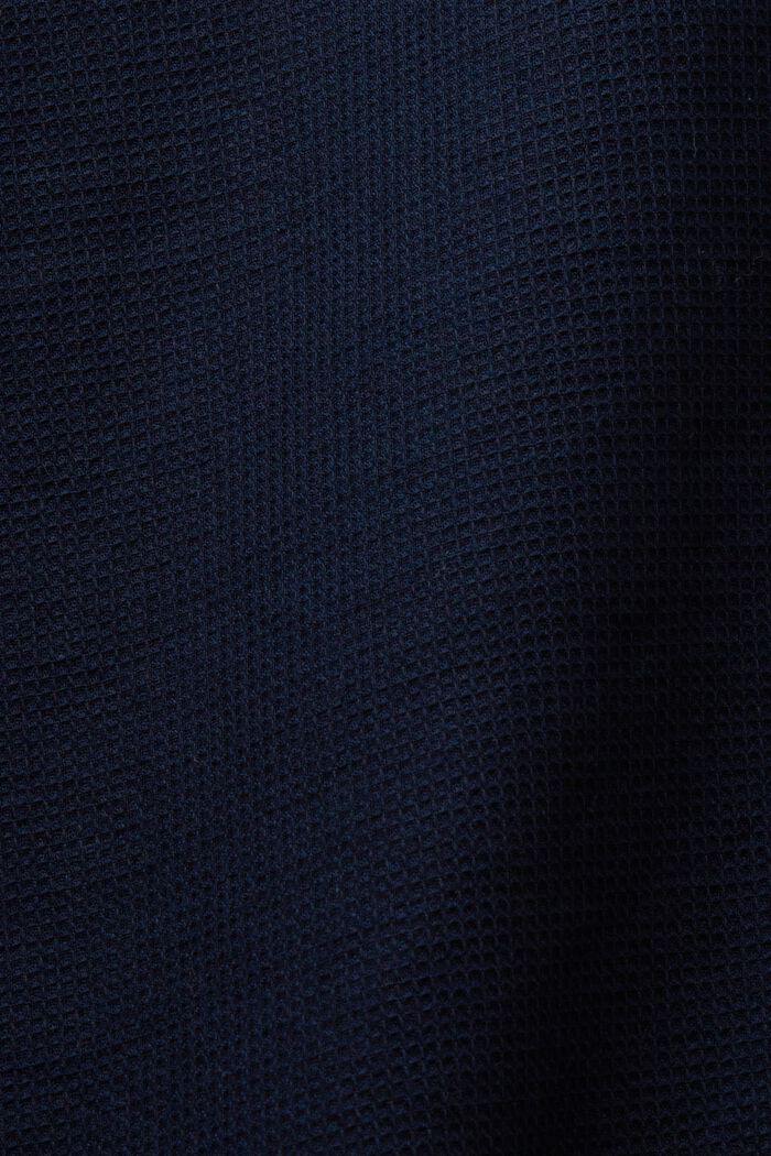 Kurzarmhemd, 100 % Baumwolle, NAVY, detail image number 4