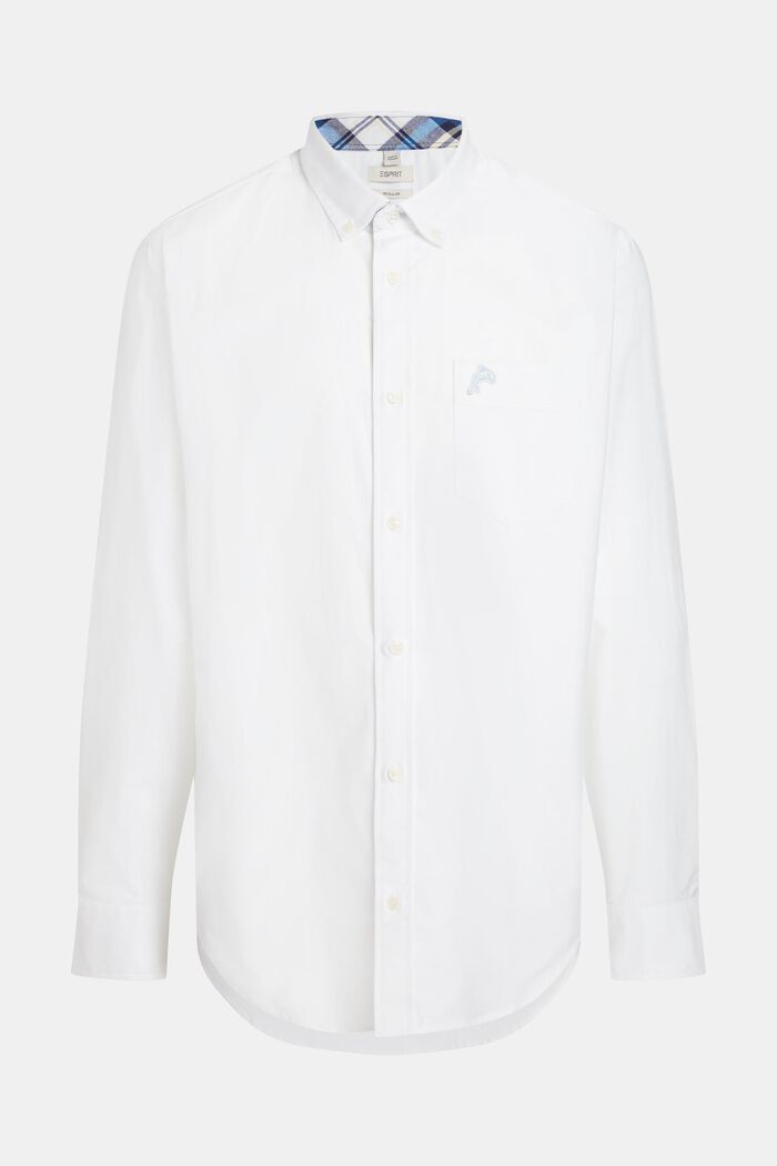 Regular-Fit-Oxfordhemd, WHITE, detail image number 6