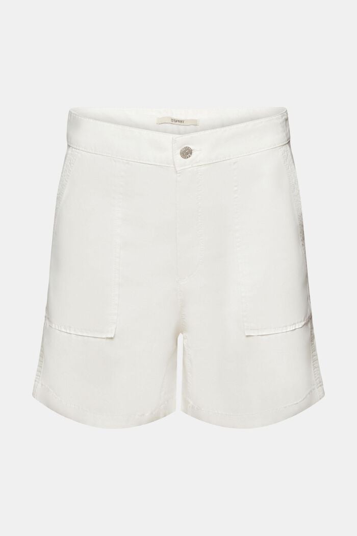 Twill-Shorts, Baumwollmix, WHITE, detail image number 6