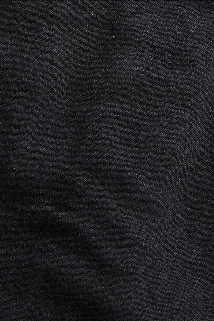 Used-Look-Jeansjacke aus Bio-Baumwolle/Stretch, BLACK DARK WASHED, detail image number 4