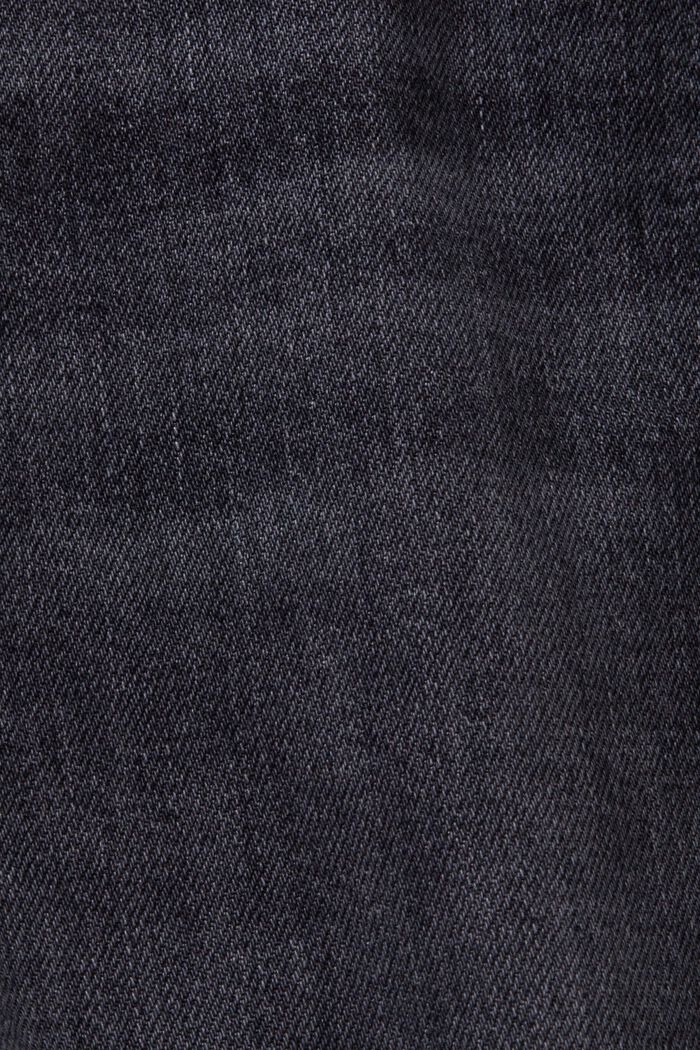 Schmal geschnittene Retro-Jeans mit hohem Bund, BLACK MEDIUM WASHED, detail image number 6