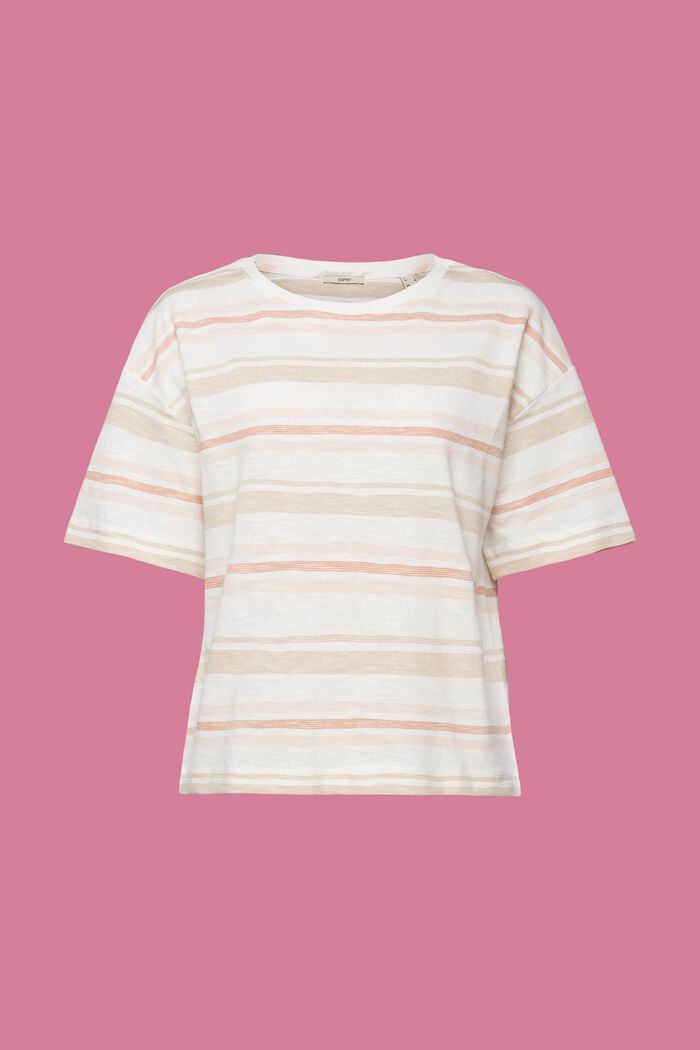 T-Shirt mit Streifen, 100% Baumwolle, ICE, detail image number 7