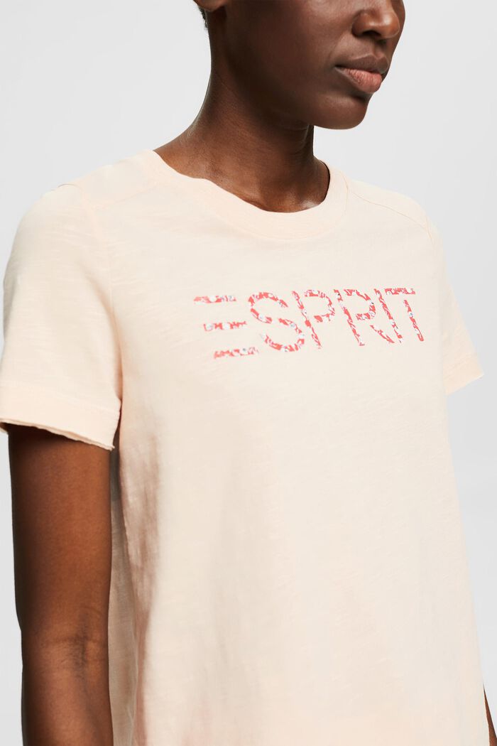 T-Shirt mit Wording-Print, Organic Cotton, NUDE, detail image number 2