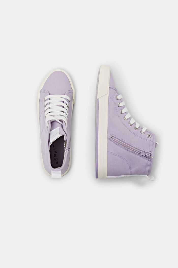 High Sneaker aus Canvas, LILAC, detail image number 5