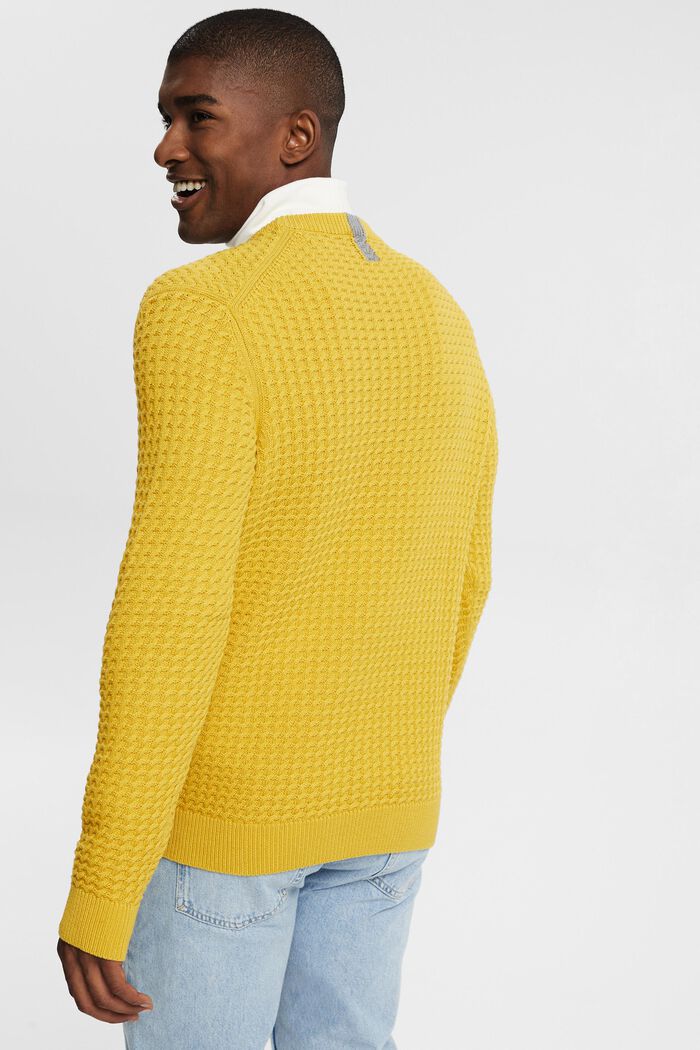 Pullover aus Strukturstrick, DUSTY YELLOW, detail image number 4