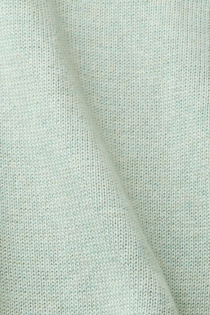 Strickpullover aus nachhaltiger Baumwolle, LIGHT AQUA GREEN, detail image number 6