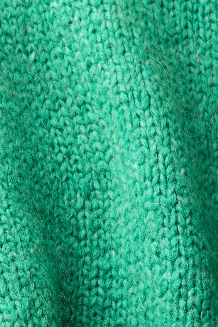 Cropped-Cardigan aus Wollmix, LIGHT GREEN, detail image number 5