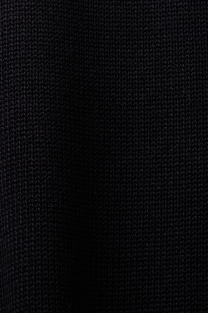 Mini-Strickkleid mit Rollkragen, BLACK, detail image number 5