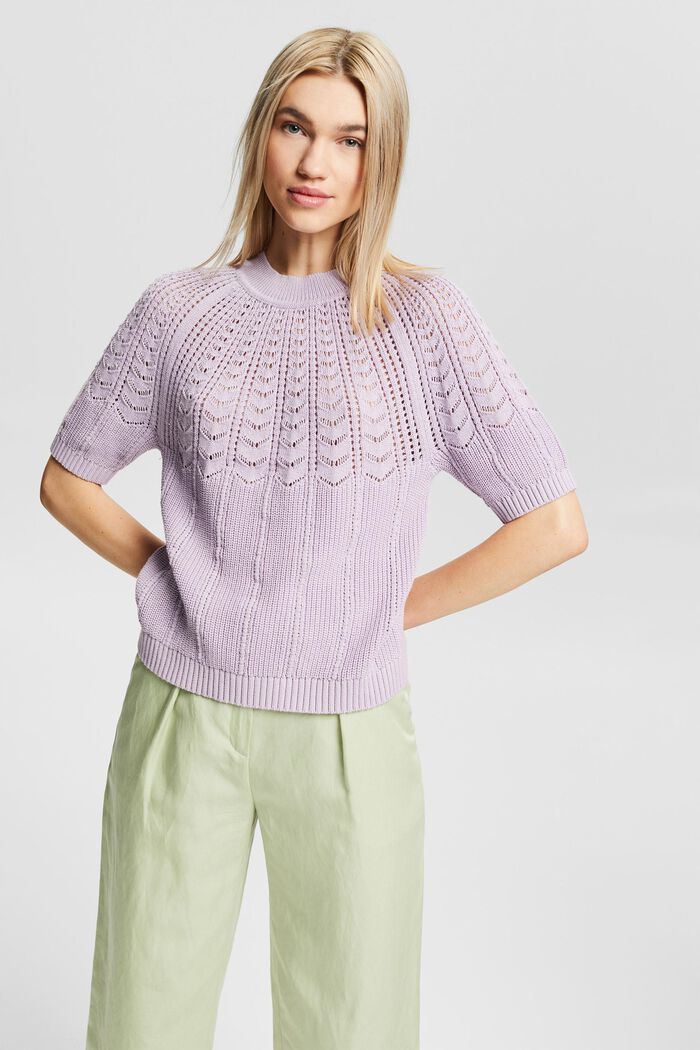 Women Pullover & Strickjacken | Kurzarm-Pullover aus 100% Baumwolle - UV79005