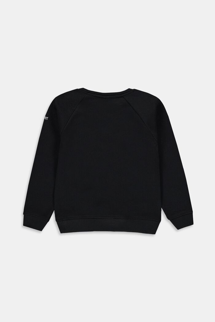 Sweatshirt aus Baumwolle, BLACK, detail image number 1