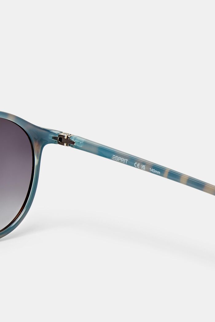 Unisex-Sonnenbrille mit runden Verlaufsgläsern, DEMI BLUE, detail image number 3