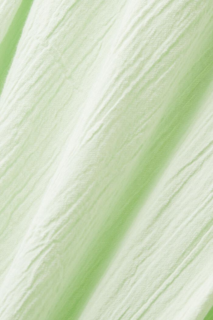 Strukturierte Baumwollbluse, CITRUS GREEN, detail image number 6
