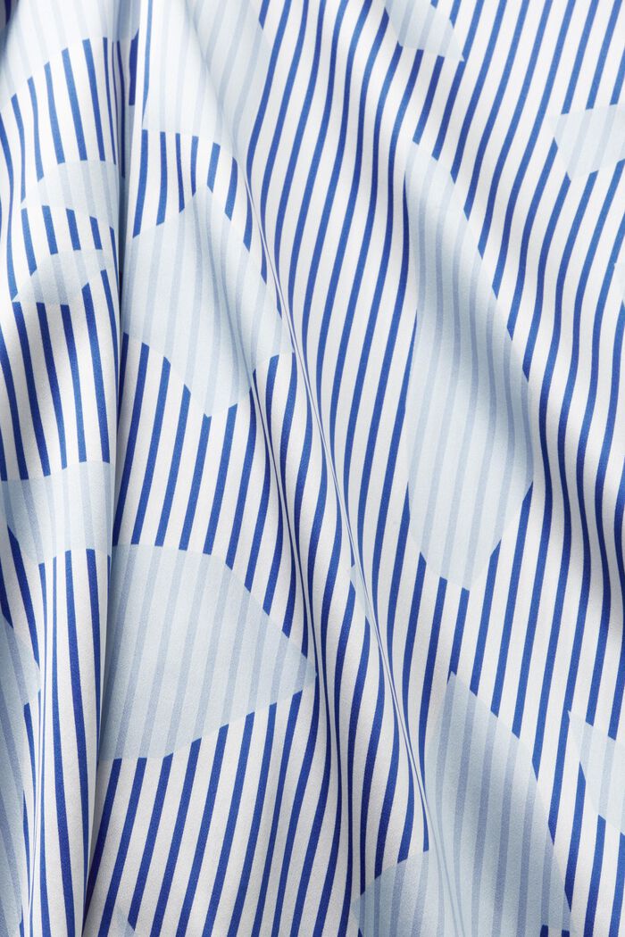 Button-Up-Seidenhemd mit Print, BRIGHT BLUE, detail image number 5