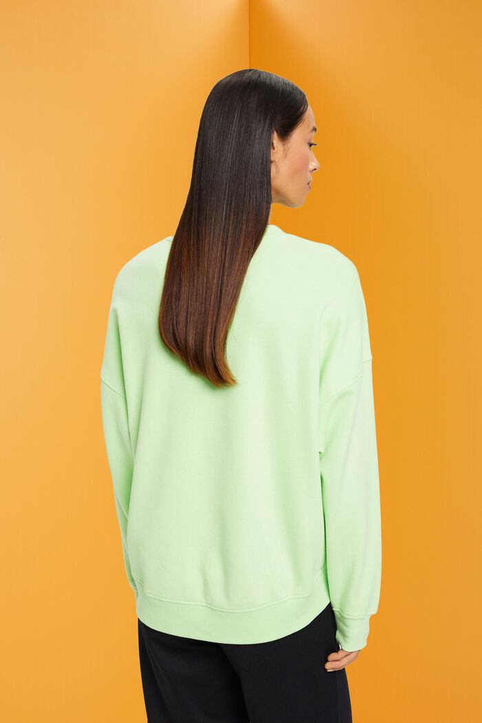 Oversized-Sweatshirt, CITRUS GREEN, detail image number 3