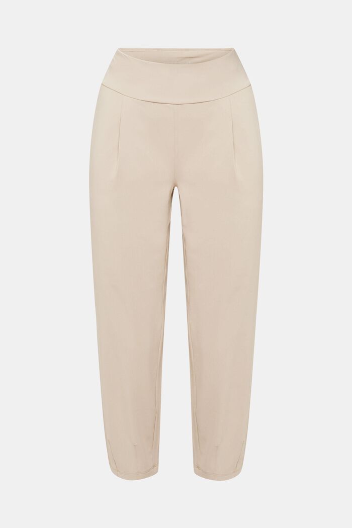 Gecroppte Jersey-Jogger-Pants mit E-DRY-Finish, BEIGE, detail image number 7