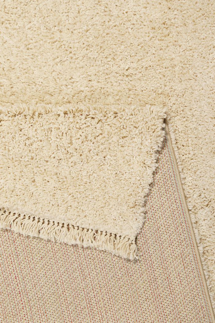 Hochflor-Teppich im Berber Style mit Fransen, CREAM BEIGE, detail image number 2