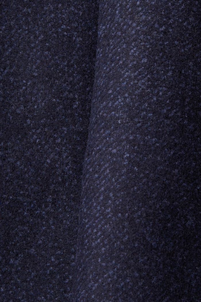Wattierter Mantel aus Wollmix mit abnehmbarer Futter, DARK BLUE, detail image number 5