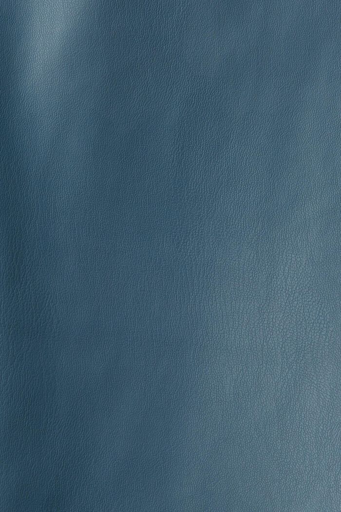 Jogger-Pants in Lederoptik, PETROL BLUE, detail image number 5