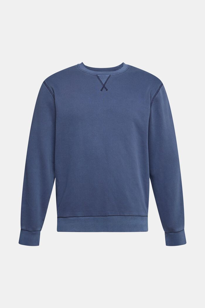 Unifarbenes Sweatshirt, NAVY, detail image number 6