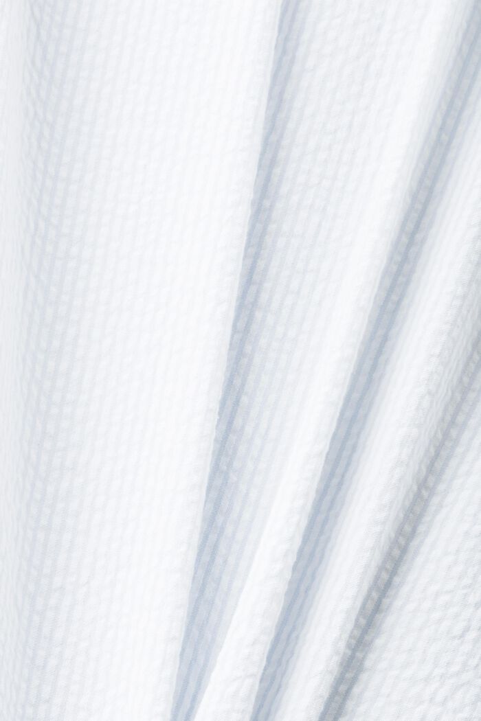 Gestreifte Seersucker-Bluse, LIGHT BLUE, detail image number 5