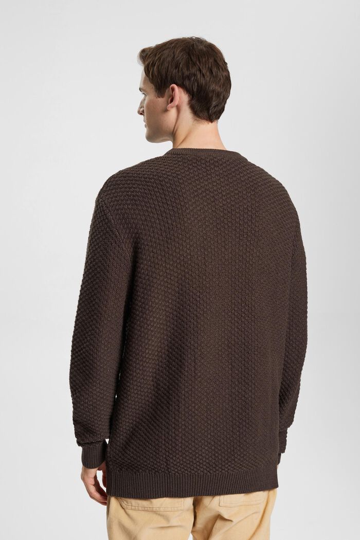 Pullover mit Zopf-Muster, DARK BROWN, detail image number 3