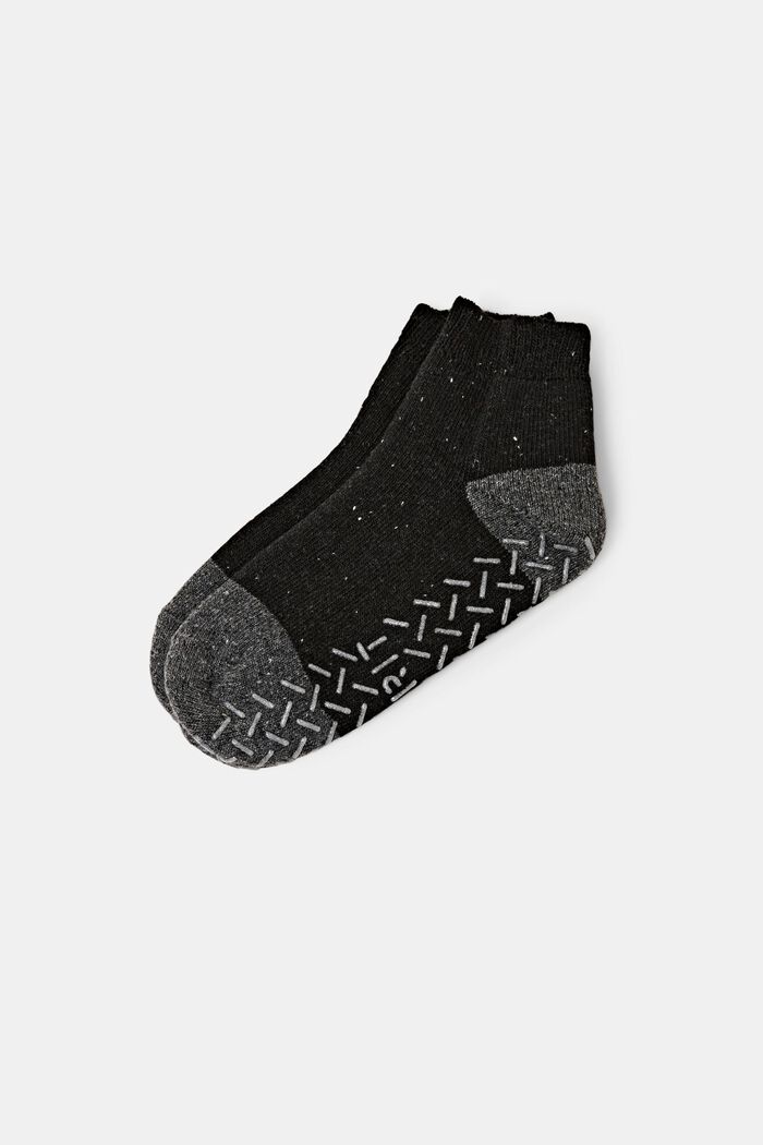 ABS-Socken aus Wollmix, ANTHRACITE MELANGE, detail image number 0