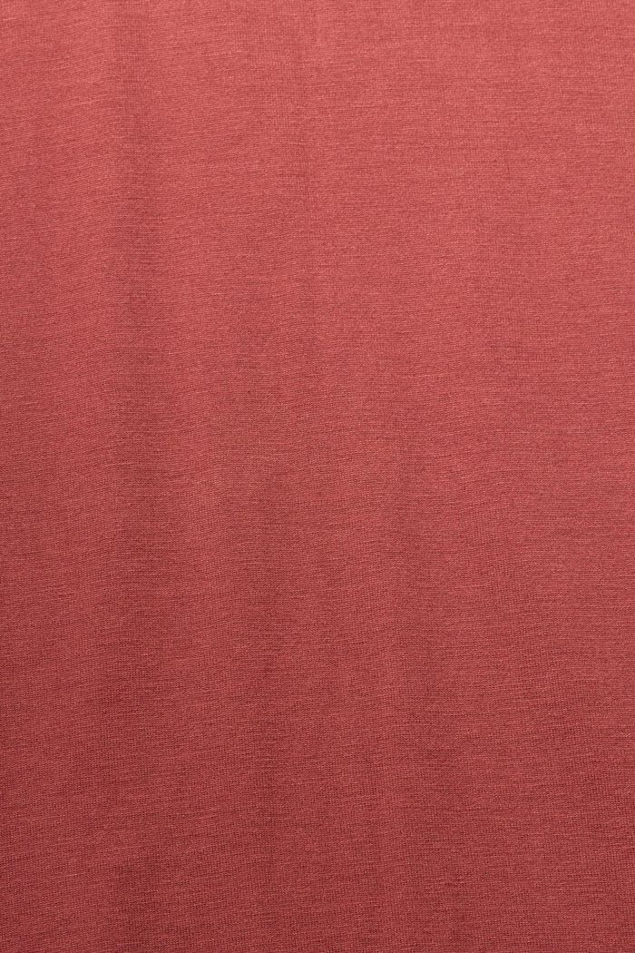T-Shirt mit Metallic Print, LENZING™ ECOVERO™, TERRACOTTA, detail image number 1