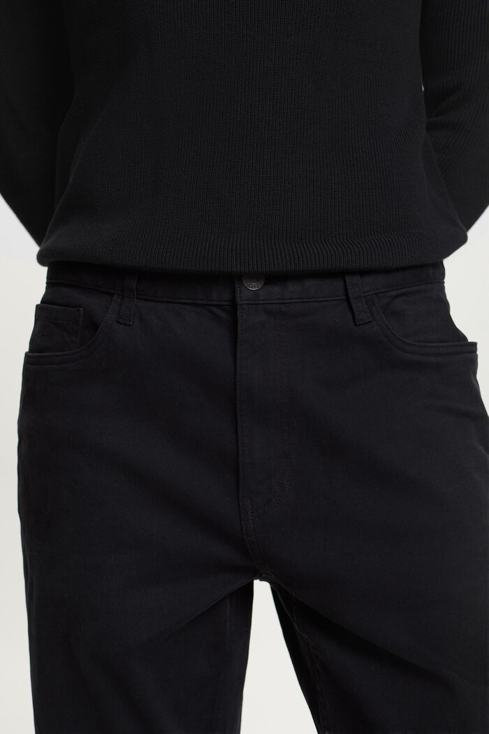 Klassische Hose mit gerader Passform, BLACK, detail image number 2