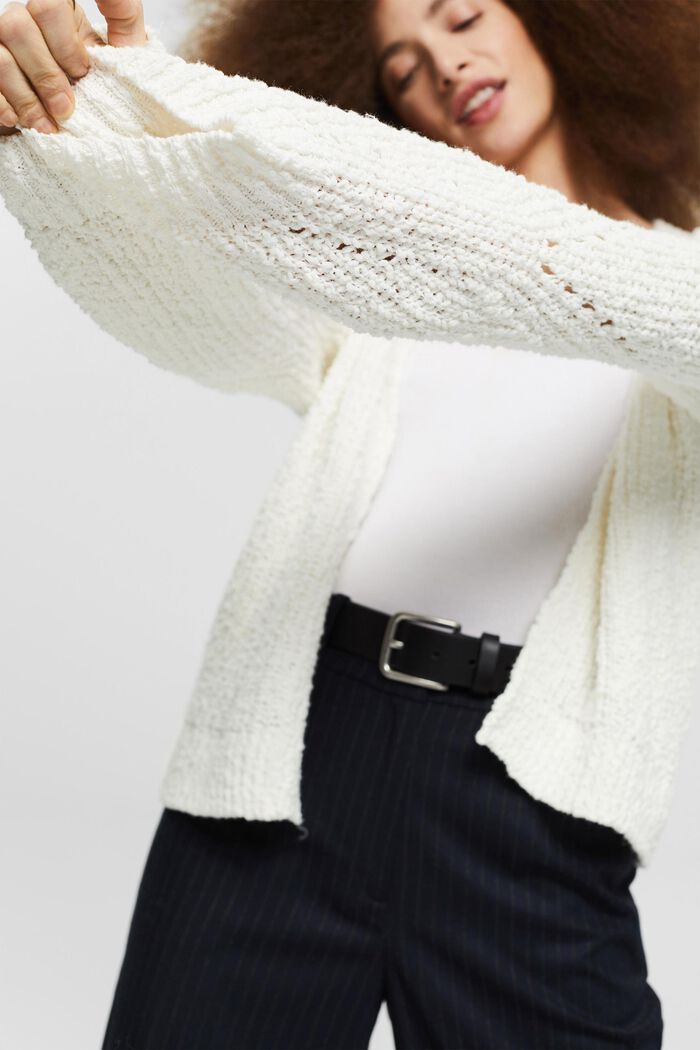 Cardigan aus 100% Baumwolle, OFF WHITE, detail image number 5