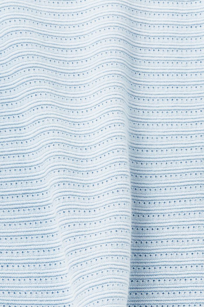 Streifenpullover im Strickmix, PASTEL BLUE, detail image number 5