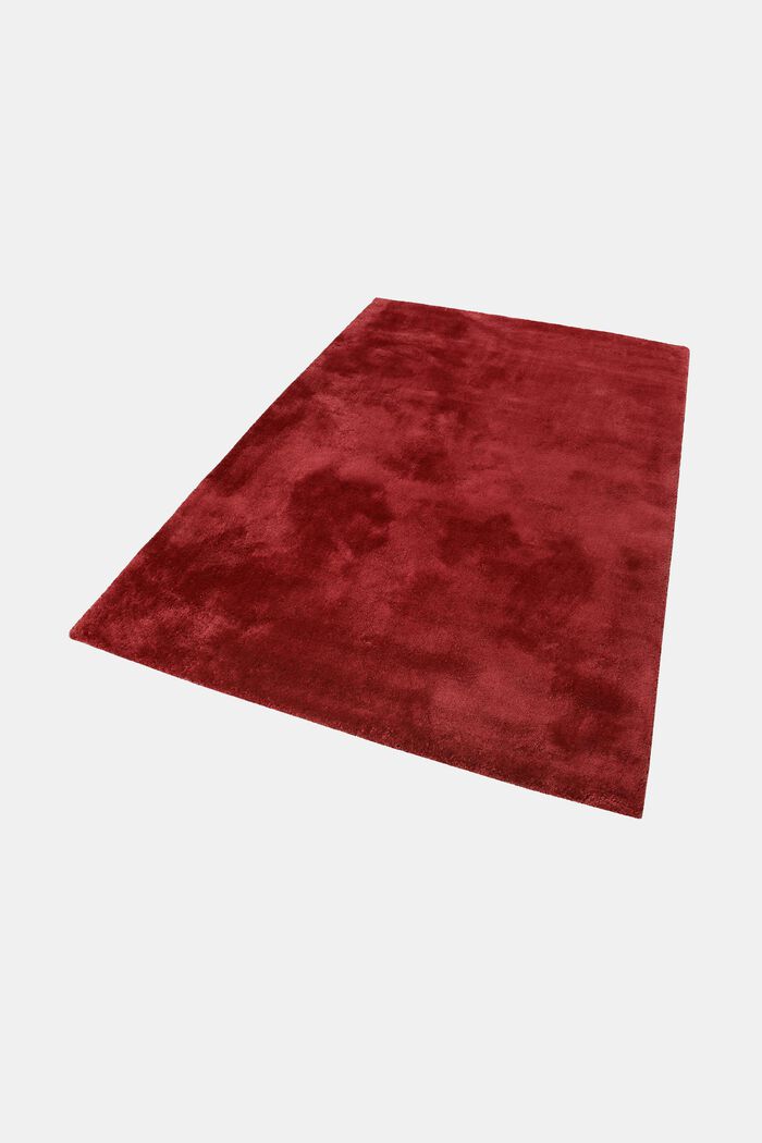 Hochflor-Teppich im unifarbenen Design, RED, detail image number 2