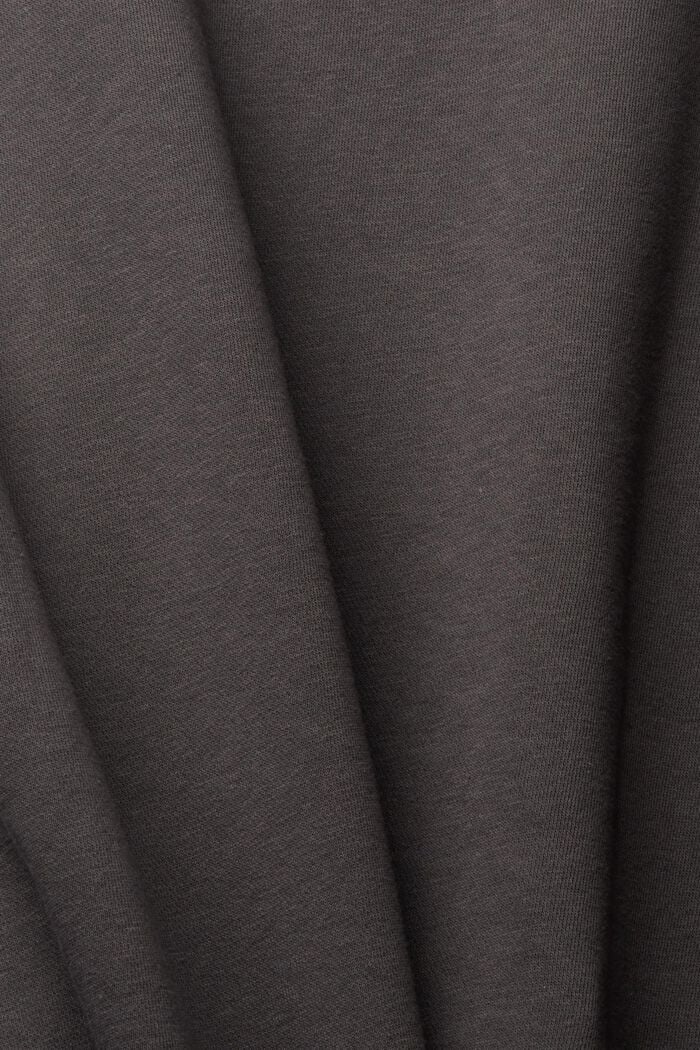 Unifarbenes Sweatshirt, DARK GREY, detail image number 5