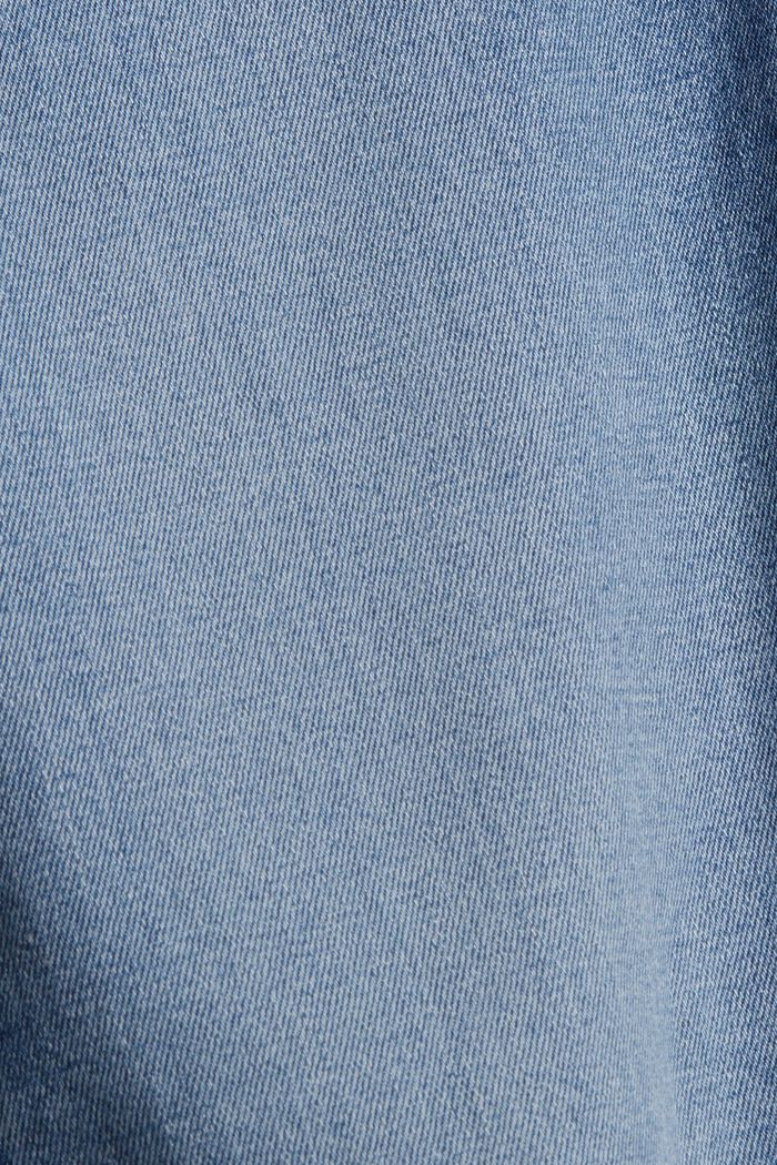 Superstretch-Jeans mit Knopfleiste, Bio-Baumwolle, BLUE LIGHT WASHED, detail image number 4