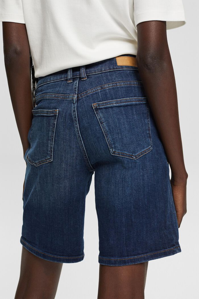 Jeans-Shorts mit Stretch, BLUE DARK WASHED, detail image number 2