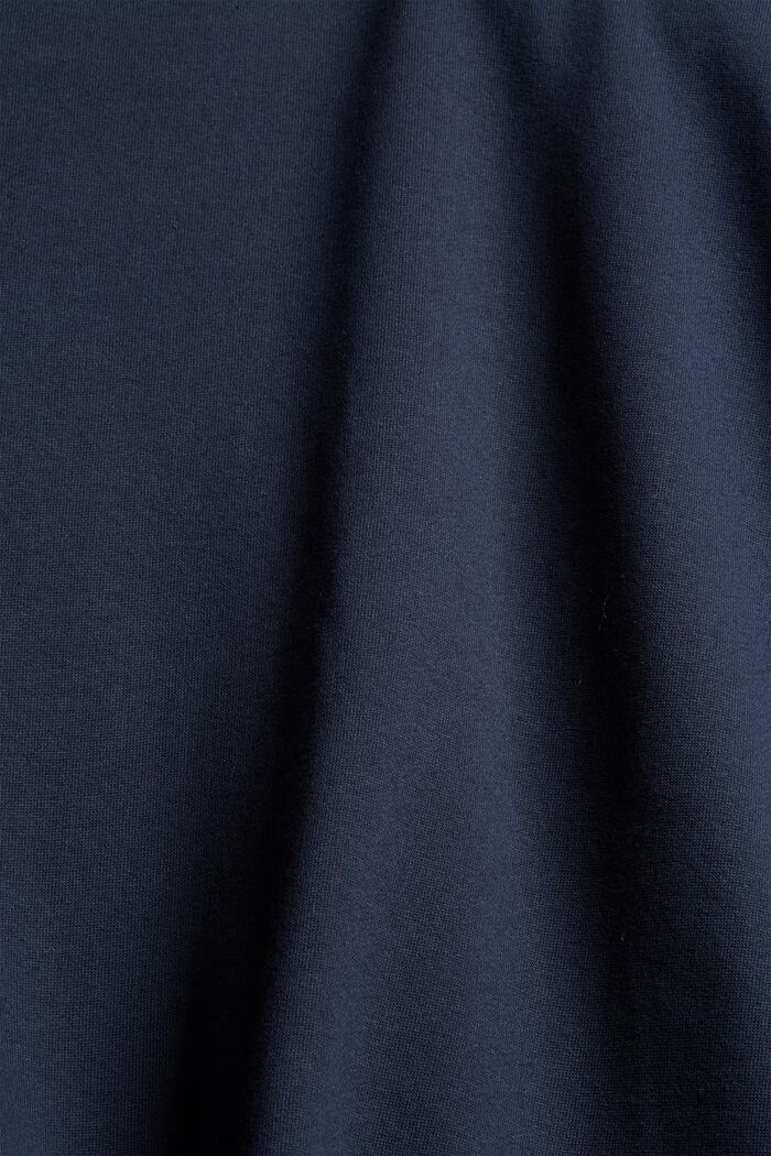 Sweathoodie-Kleid aus 100% Baumwolle, NAVY, detail image number 4