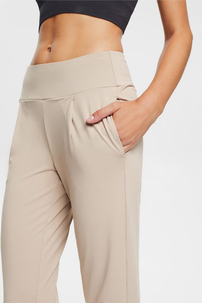 Gecroppte Jersey-Jogger-Pants mit E-DRY-Finish, BEIGE, detail image number 3