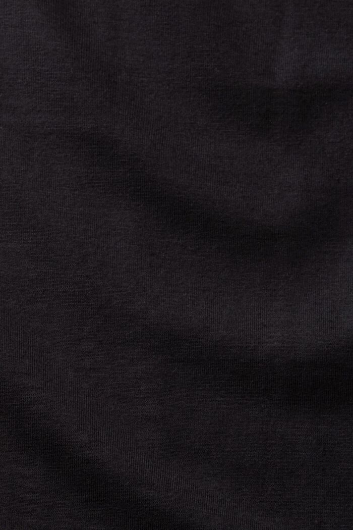 Bluse mit geschlitztem Ausschnitt, LENZING™ ECOVERO™, BLACK, detail image number 5