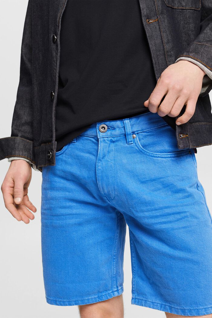 Jeans-Shorts aus 100% Baumwolle, BRIGHT BLUE, detail image number 2