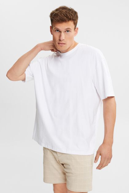 Oversized Jersey-T-Shirt, WHITE, overview