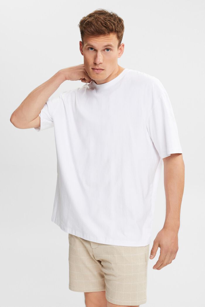 Oversized Jersey-T-Shirt, WHITE, detail image number 0