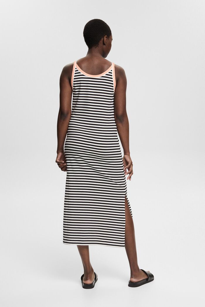 Mit TENCEL™: Kleid mit Streifenmuster, BLACK, detail image number 0