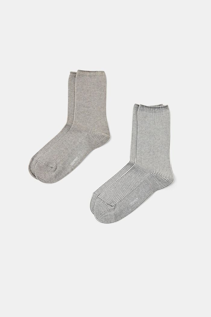 Socks, BEIGE/GREY, detail image number 0