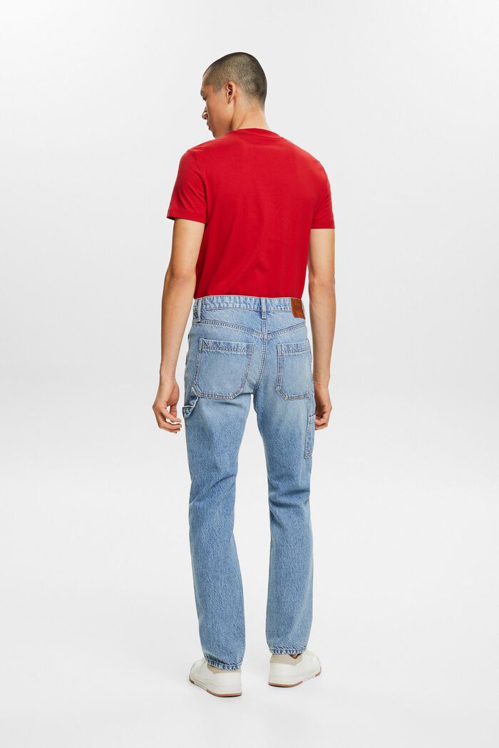 Gerade Carpenter Jeans mit mittelhohem Bund, BLUE LIGHT WASHED, detail image number 2