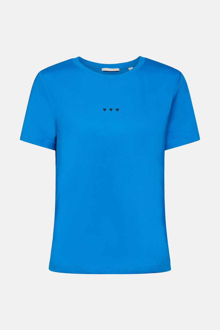 T-Shirt mit Herz-Print, BLUE, detail image number 6