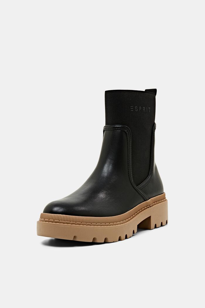 Vegan: Chelsea Boots in Lederoptik, BLACK, detail image number 1