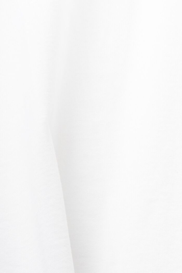 Unisex-T-Shirt aus Bio-Baumwolljersey mit Print, WHITE, detail image number 6