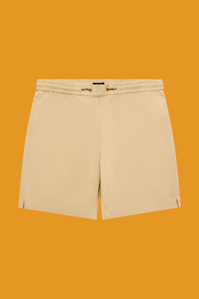 Pull-on-Shorts aus Baumwoll-Popelin, SAND, detail image number 7