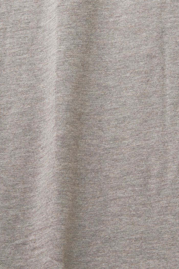 Rundhals-T-Shirt, 100 % Baumwolle, GUNMETAL, detail image number 5