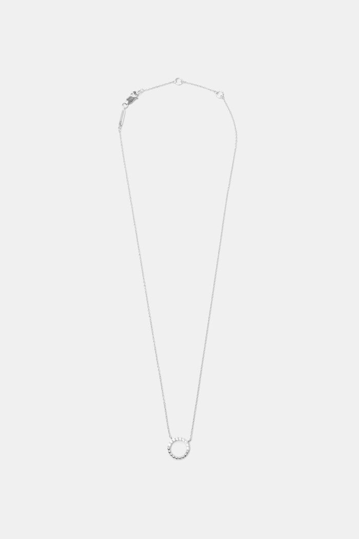 Halskette mit Kugelanhänger, Sterling Silber, SILVER, detail image number 0