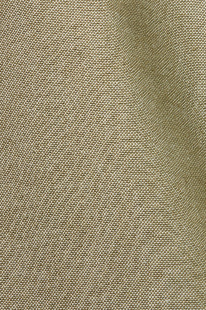 Strukturierte Chino, 100 % Baumwolle, OLIVE, detail image number 6